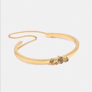 Coach Double Chain Gold Cuff